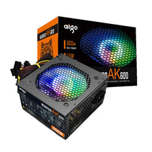 Aigo AK600 RGB kompiuterio maitinimo šaltinis (juodas)