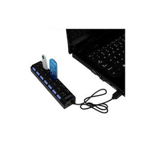 7 x Port - Hub USB 2.0 USB įkroviklis / adapteris kompiuteriams, panšetams, telefonams