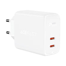 Acefast A9 PD40W sieninis įkroviklis, 2x USB-C (balta)