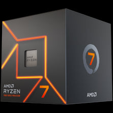 AMD CPU Desktop Ryzen 7 8C/ 16T 7700 (5,3 GHz Max, 40MB, 65W, AM5) dėžutė su Radeon Graphics ir Wraith Prism Cooler