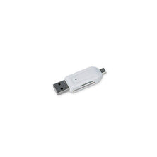 Amžinai microSD / SD kortelių skaitytuvas USB + microUSB Baltas