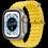 Apple Watch Ultra GPS + Cellular, 49 mm titano dėklas su geltona vandenyno juostele, modelis A2684