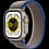 Apple Watch Ultra GPS + Cellular, 49 mm titano dėklas su mėlyna/ pilka trail kilpa -M/ L, modelis A2684