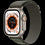 Apple Watch Ultra GPS + Cellular, 49 mm titano dėklas su žalia Alpine kilpa – mažas, modelis A2684