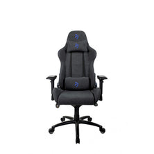 AROZZI Žaidimų kėdė, „Verona Signature“ minkštas audinys, juodas/ mėlynas logotipas