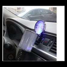Automobilinė peleninė išskirtinio dizaino šviečianti LED, sidabrinė spalva