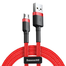 Baseus Cafule Micro USB laidas 2,4A 1m (raudonas)