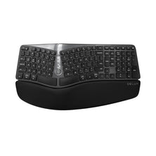 Belaidė ergonominė klaviatūra Delux GM901D BT+2.4G (juoda)