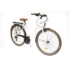 BICYCLE CITY LIFESTYLE 3.0 W/ R:28" F:48cm WH/ BR ROCKSBIKE